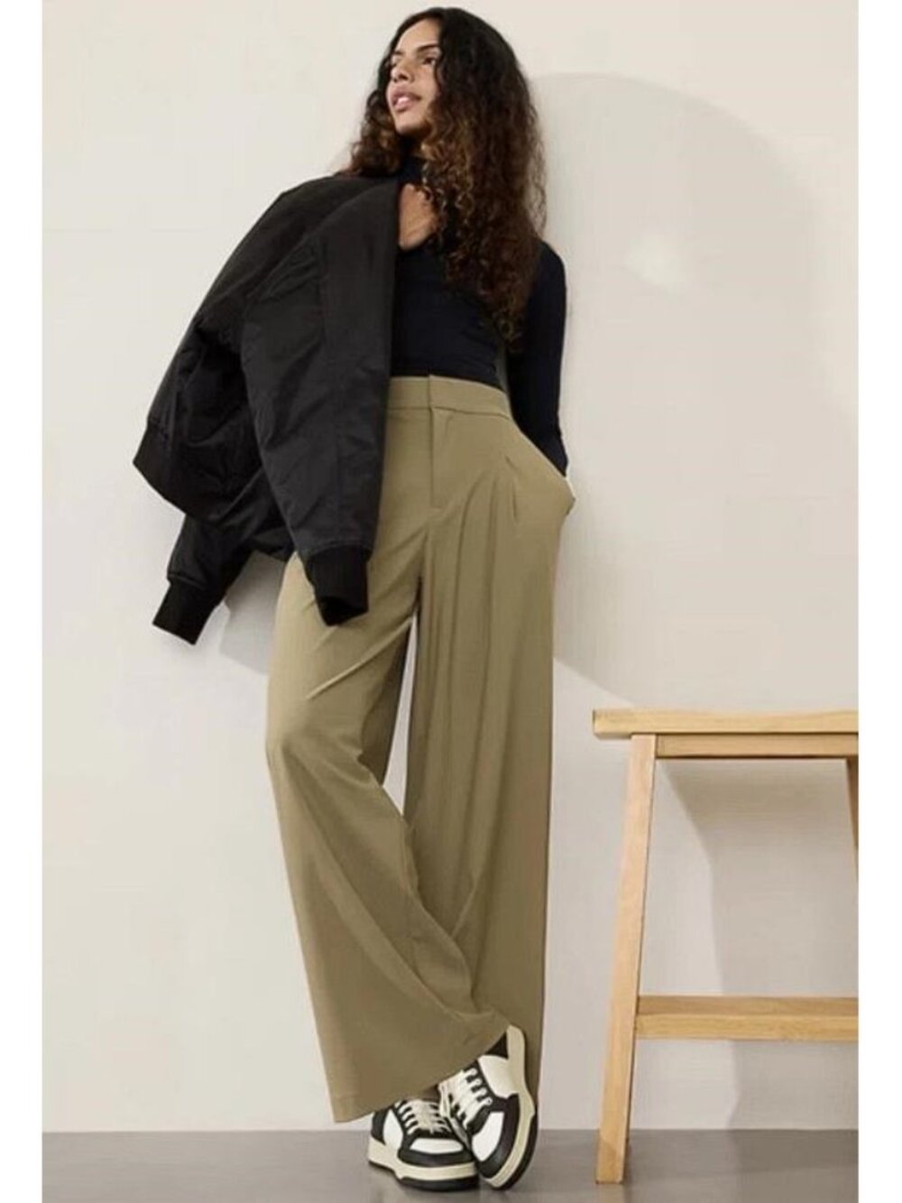 ATHLETA Women's Pinnacle High Rise Trouser Size 2 in Olive Branch